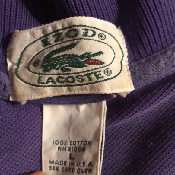Vtg Lacoste iZod alligator shirt - Picture 3 of 6